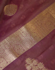 Magenta Zariwork Dola Silk HandWoven Saree