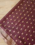 Magenta Zariwork Dola Silk HandWoven Saree