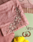 Baby Pink Multi Color Embroidered Silk Suit Set